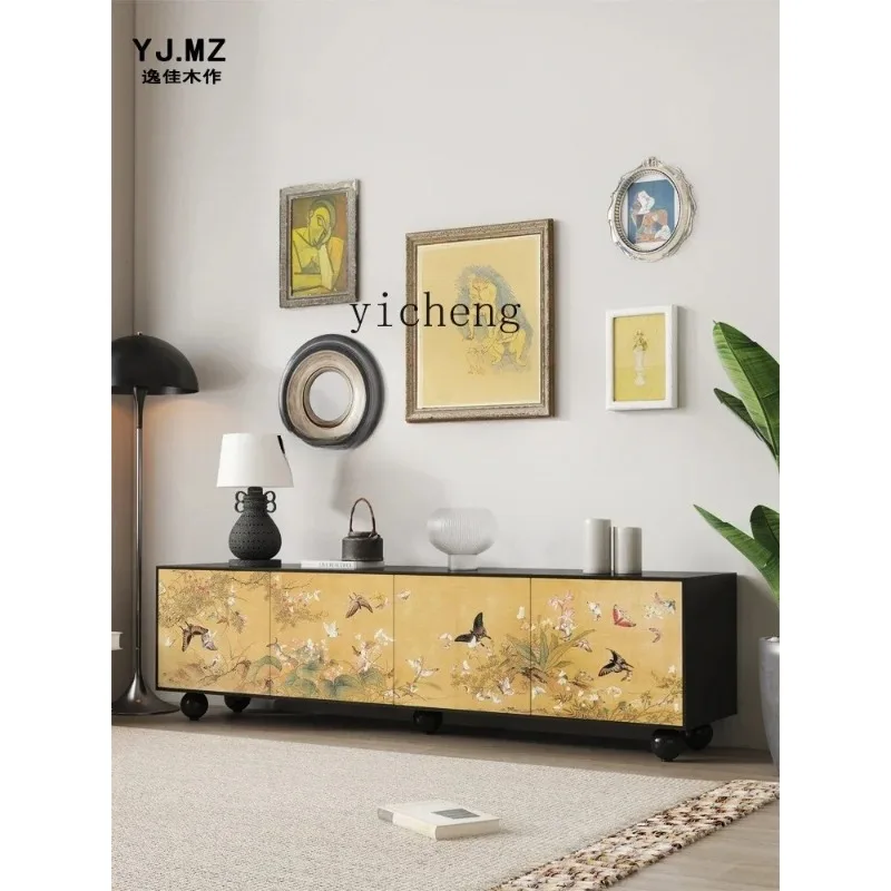 GZ-20  Landscape Painting Living Room Decorative Cabinet Household Integrated Installation-free Locker Bedroom Bedside Locker
