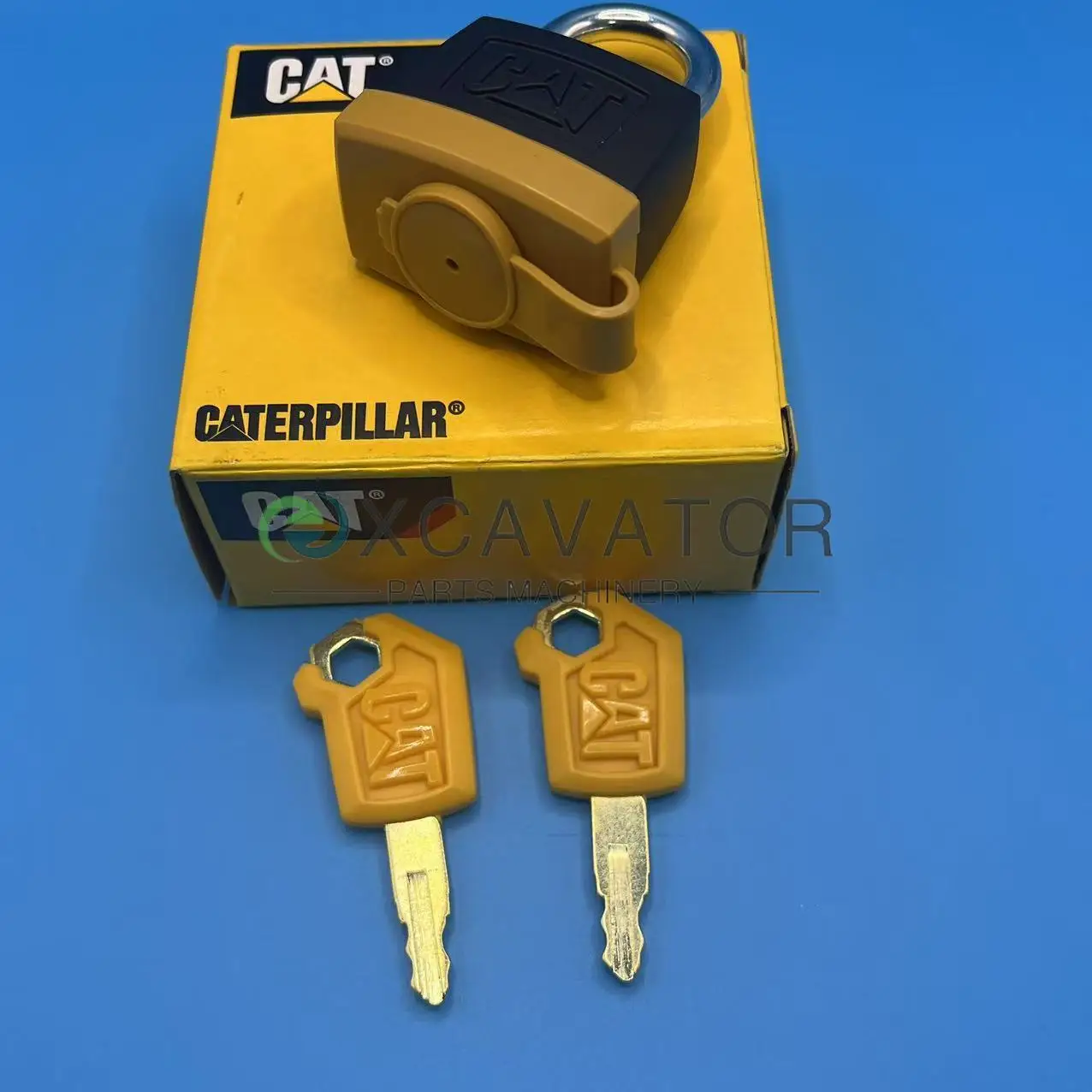 Para caterpillar chave amarela gato tanque de combustível 5p-8500 cabeça de bloqueio cadeado anti-roubo e320 323 329 330 336c d acessórios de escavadeira