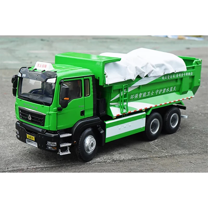 Diecast Truck Model Of SITRAK1:24 Scale Alloy Dump Truck For The China National Heavy Duty Truck Shandeka G7 Waste Dump Truck To