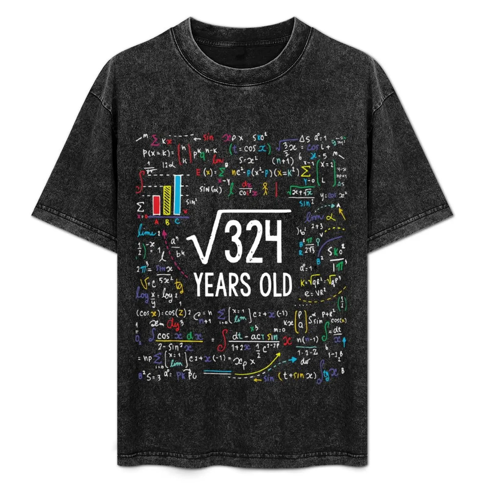 Square Root Of 324 18th Birthday 18 Year Old Math Bday T-Shirt Lightweight Cooling Short Sleeve Tee