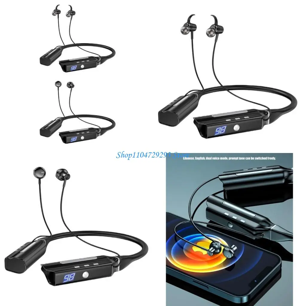 

Y2GD 6000mAh Battery Bluetooth-compatible 5.2 Advanced Wireless Sports Earbuds Powerf