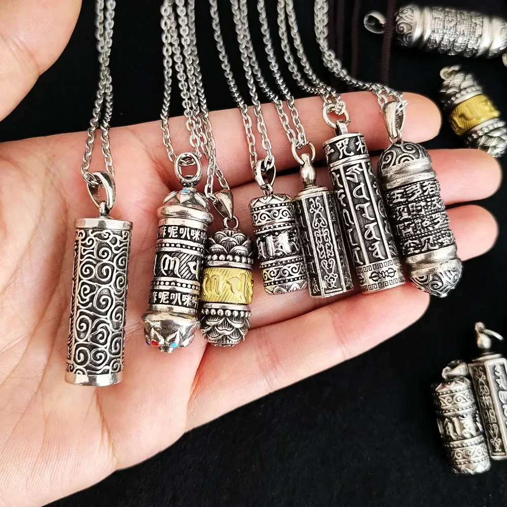 Openable Bottle-shaped pendant Urn Necklaces for Ashes Mini Jar Charms Ornaments Retro Locket Memorial Jewelry Accessories