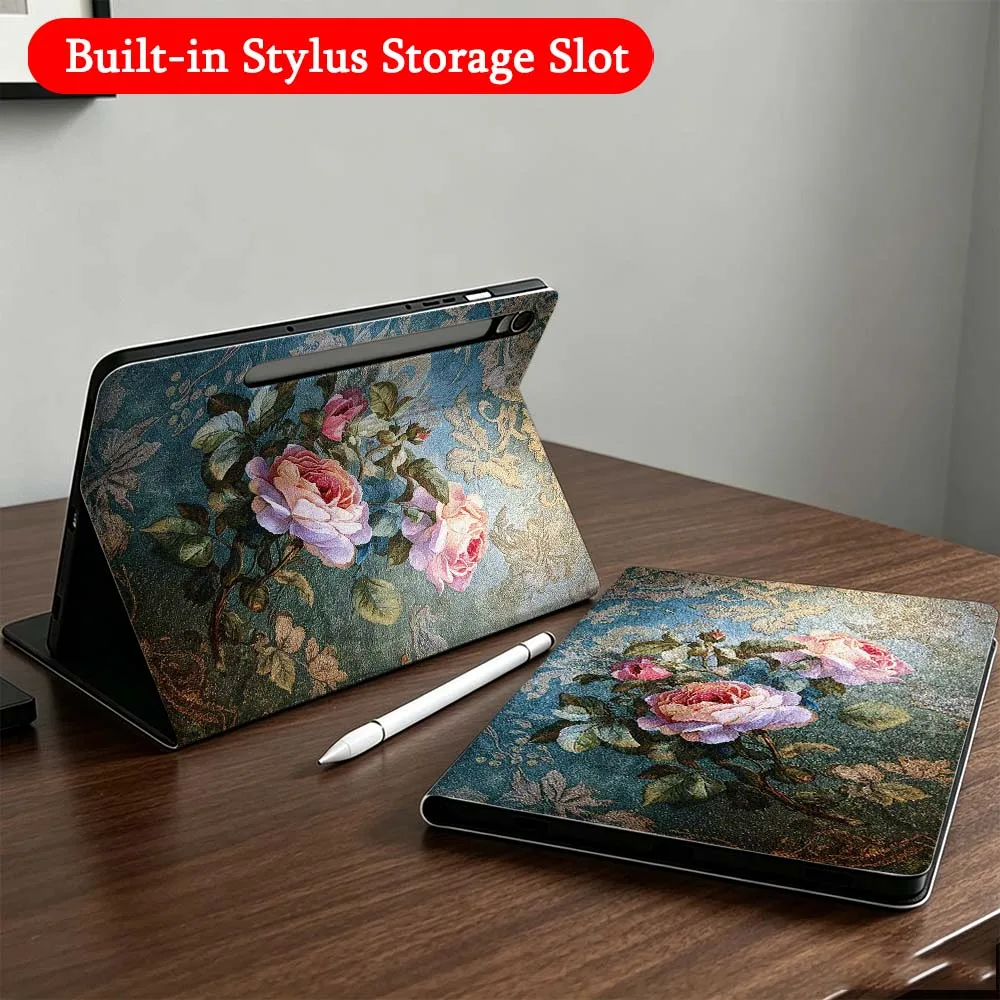 

Creative Oil Painting For Samsung Galaxy Tab A7 A8 A9 A11 S6 S7 S8 S9 S10 S11 FE Plus Folding Automatic Sleep/Make Tablet Case