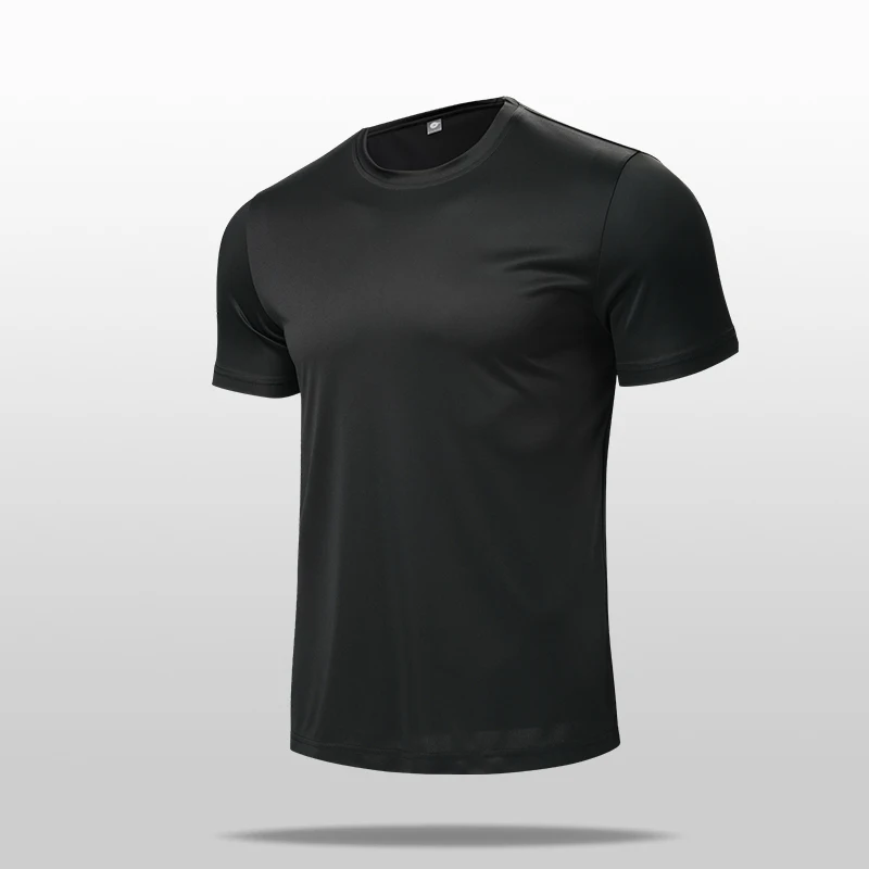 Heren/Dames Snelle Droge Gym Met Korte Mouwen En Vocht Met Ronde Hals T-Shirt Training Sport Shirt Tops Lichtgewicht