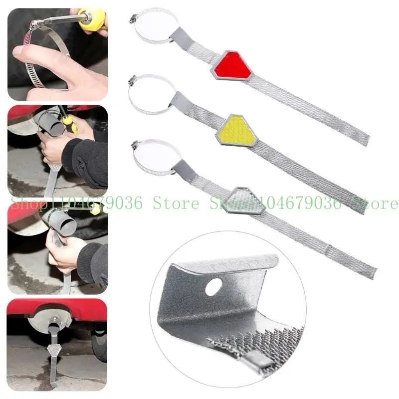 652F Auto Car Triangle-shaped Grounding Current Antistatic Metal Electrostatic Belt Prevents Accident Warning Reflective Tape