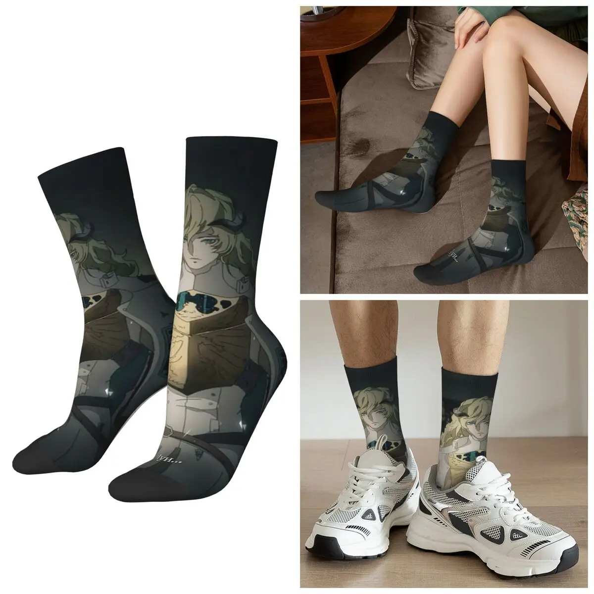 جميع المواسم Metaphor Refantazio لويس أتلوس الجوارب Harajuku طاقم الجوارب سوبر جوارب لينة للرجال النساء هدايا عيد الميلاد #1