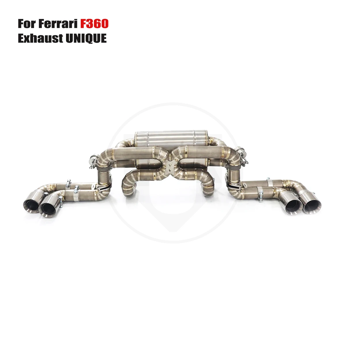 UNIQUE Designs 2004+ Ferrari F360 3.6L TC4 titanium sports Valved  Exhaust System