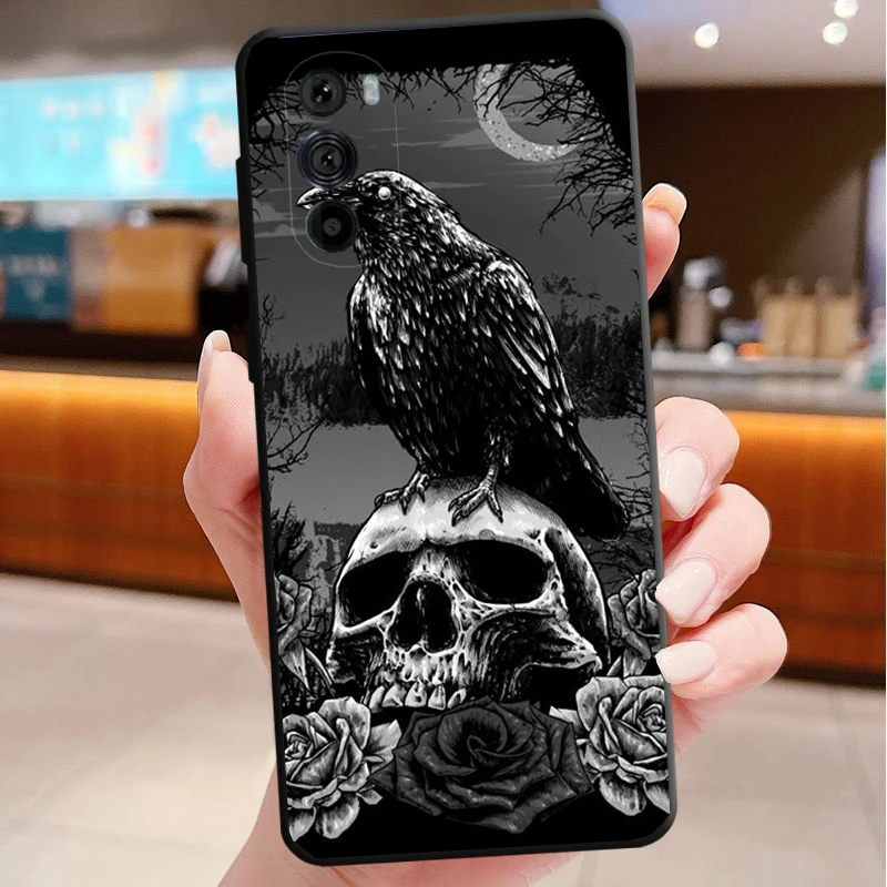 

Phone Case For Motorola Edge 50 40 Pro 60 50 40 30 Ultra Neo Fusion Moto G85 G72 G53 G54 G84 G13 G32 Animal Bird Crow Art
