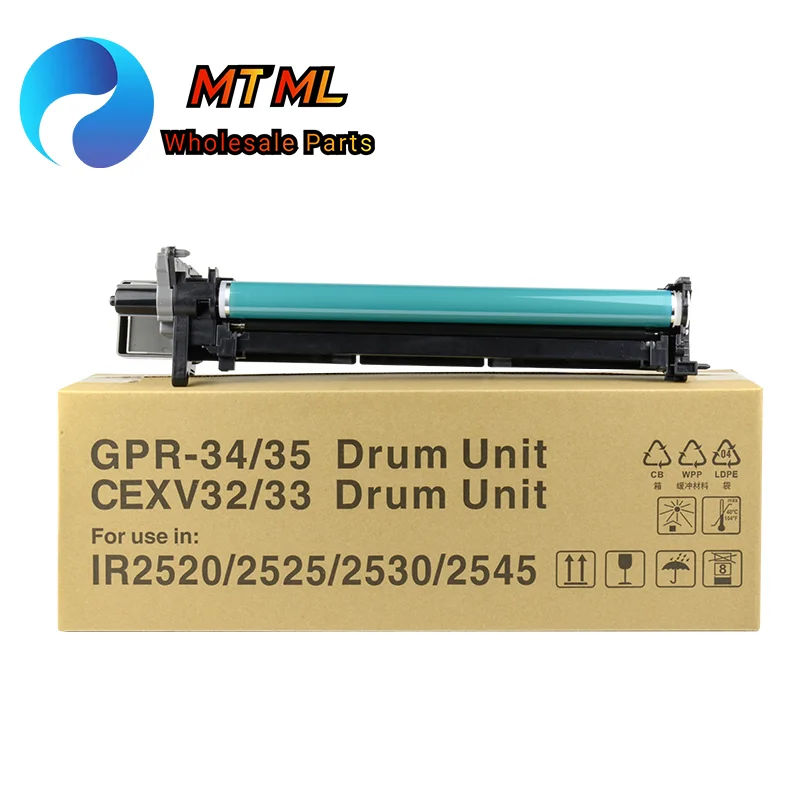 NPG-50 51 GPR34 35 EXV-32 33 Drum Unit Compatible for Canon IR2520 2525 2530 2545 Imaging Unit Copier Spare Parts BK 1PC