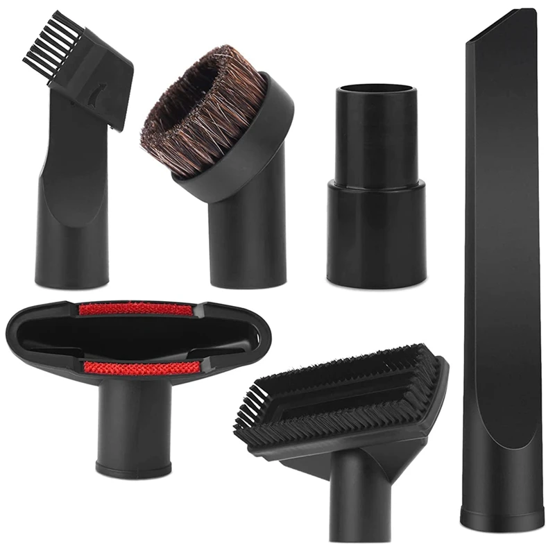 Zestaw szczotek do odkurzacza - uniwersalna 6-częściowa dysza szczelinowa z adapterem węża 35 mm do 32 mm