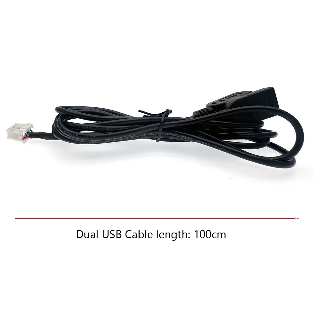 10 Pin Car Radio Dual USB Cable Adapter for KENWOOD DDX6903S