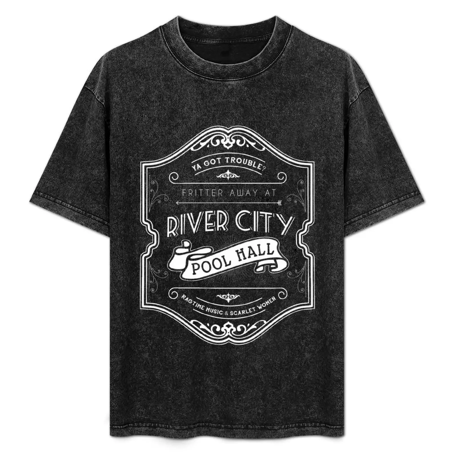 

River City Pool Hall - The Music Man T-Shirt quick-drying shirts graphic graphic t shirt vintage vintage t shirt men 100℅ cotton