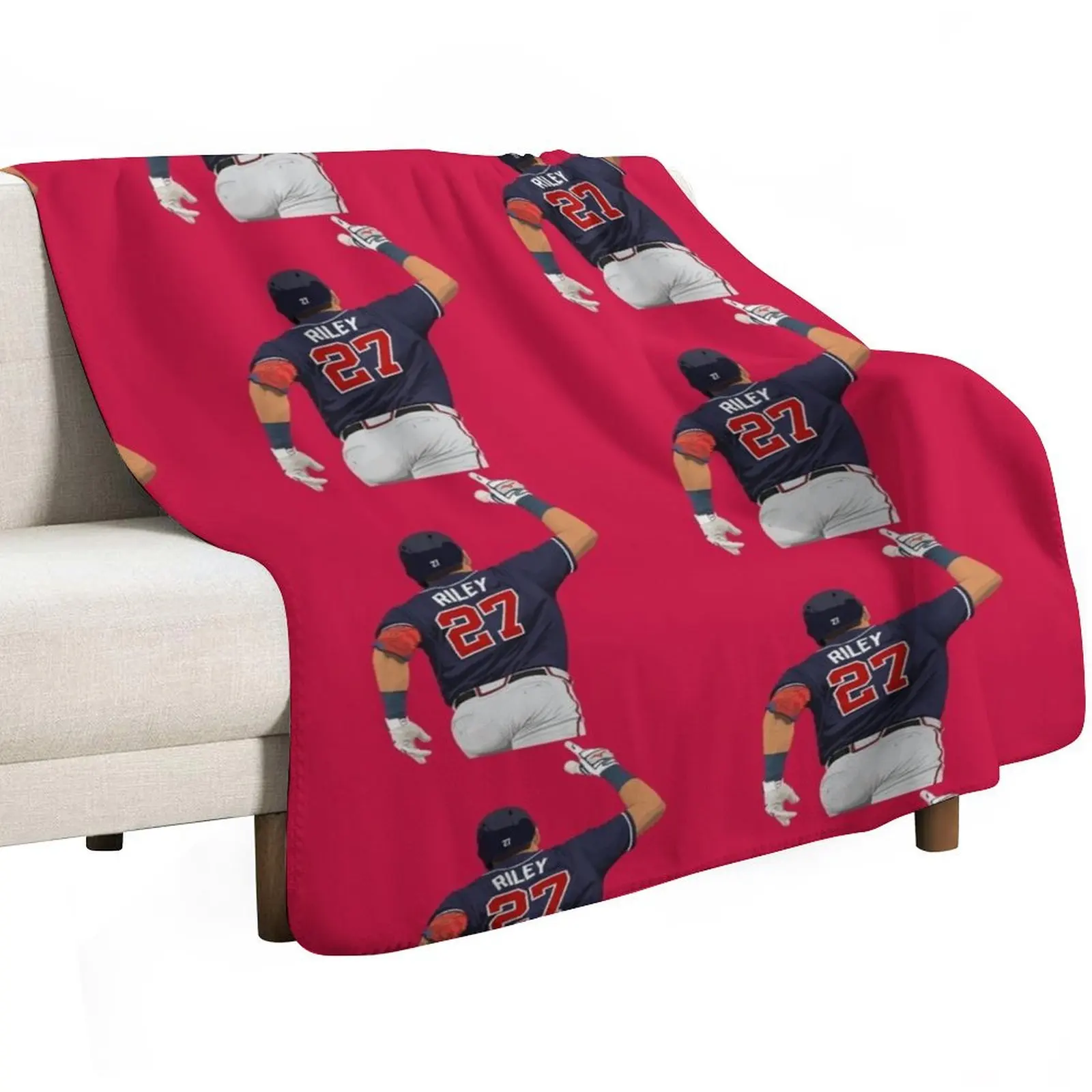 Austin Riley 27 Throw Blanket Stuffeds Luxury Designer Bed Fashionable Multi-Purpose Flannel Bed covers Blankets