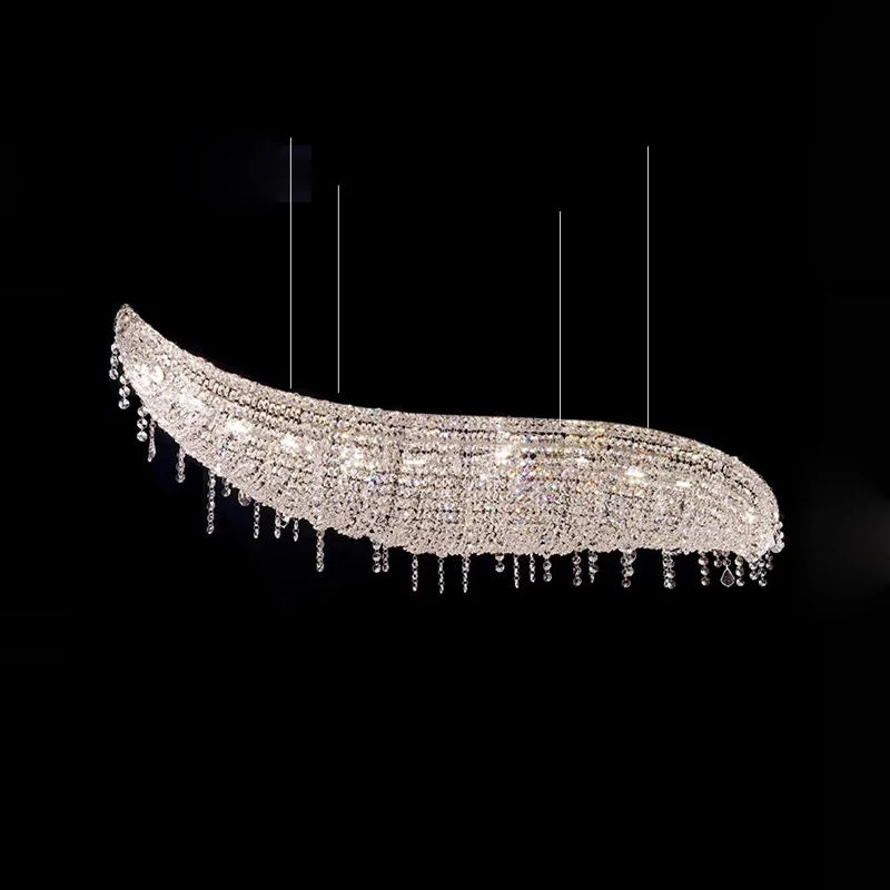 

G9 LED Postmodern Crystal Beads Hanging Lamps Ceiling Chandelier Pendant Light Suspension Luminaire Lampen For Dinning Room