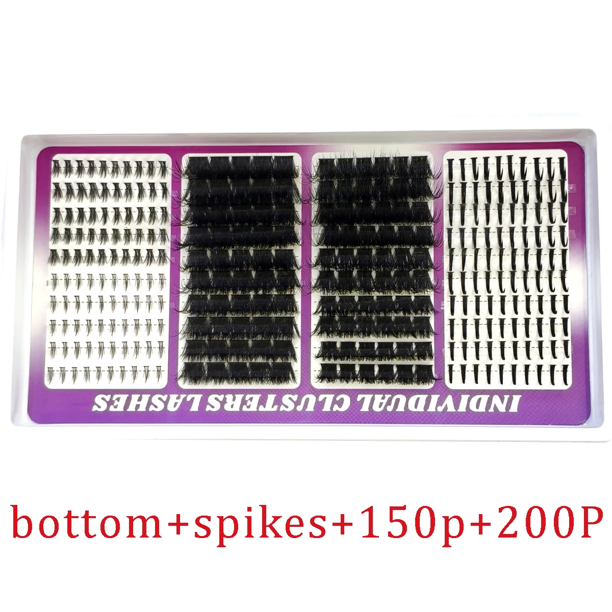 30 Reihen Wimpernbüschel DIY Spiky Cluster Lashes Gemischte Stile Flauschige Volumen-Wimpernbüschel Flauschige Einzelwimpernverlängerung – Detail 27