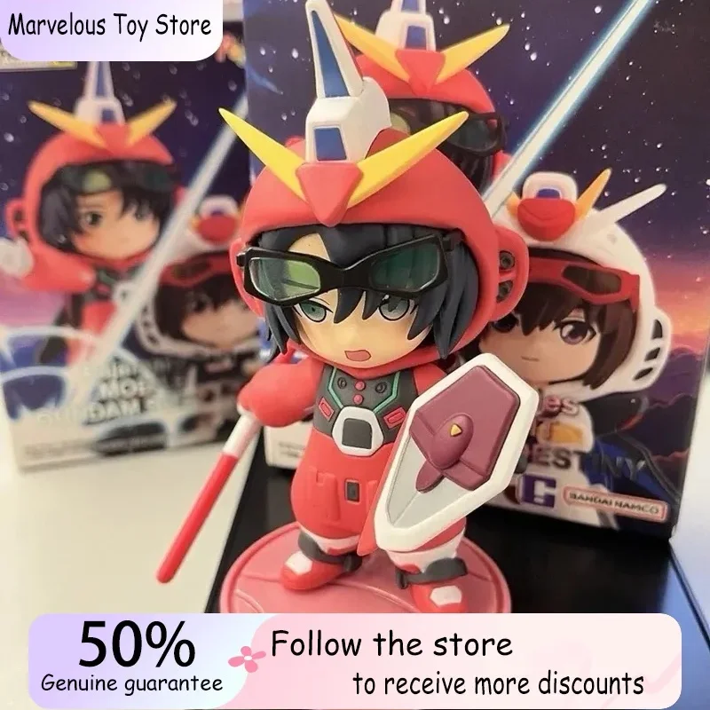 

Original Bandai Action Figure Mobile Suit Anime Figures Q Style Model Statue Children Toys Birthday Gift