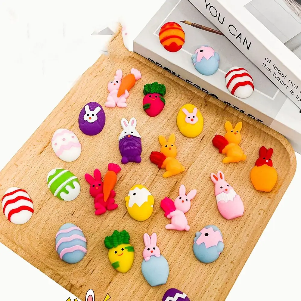 

10pcs TPR Easter Eggs Filler Toys Creative Chick Rabbit Basket Stuffer Toy Easter Egg Easter Squeeze Toy Gift