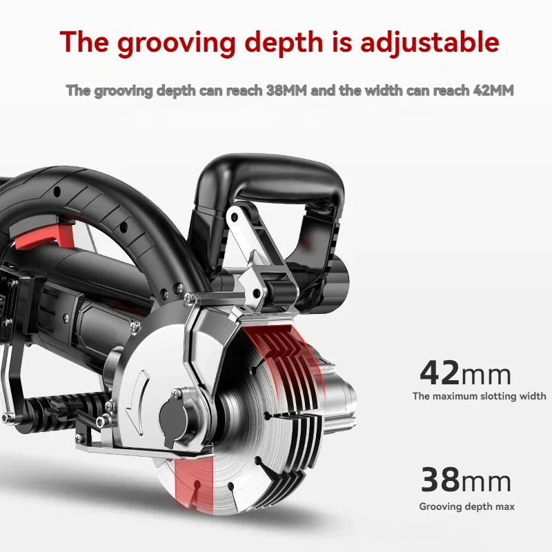 5000W Portable Wall Slotting Machine Secondary Forming Dust Free Saw for Automatic Cutting Electric Brick Wall Cutting Machine