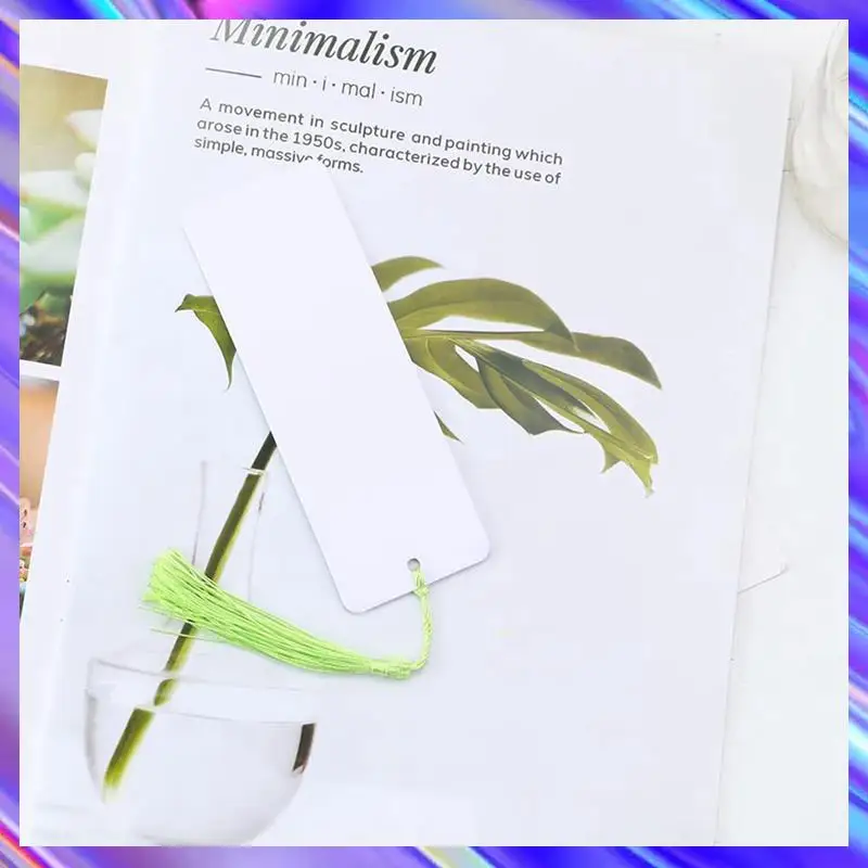 

160 Pieces Blank Bookmarks Cardstock With 160 Pcs Colorful Tassels, Craft Paper Bookmarks For DIY Classroom Projects