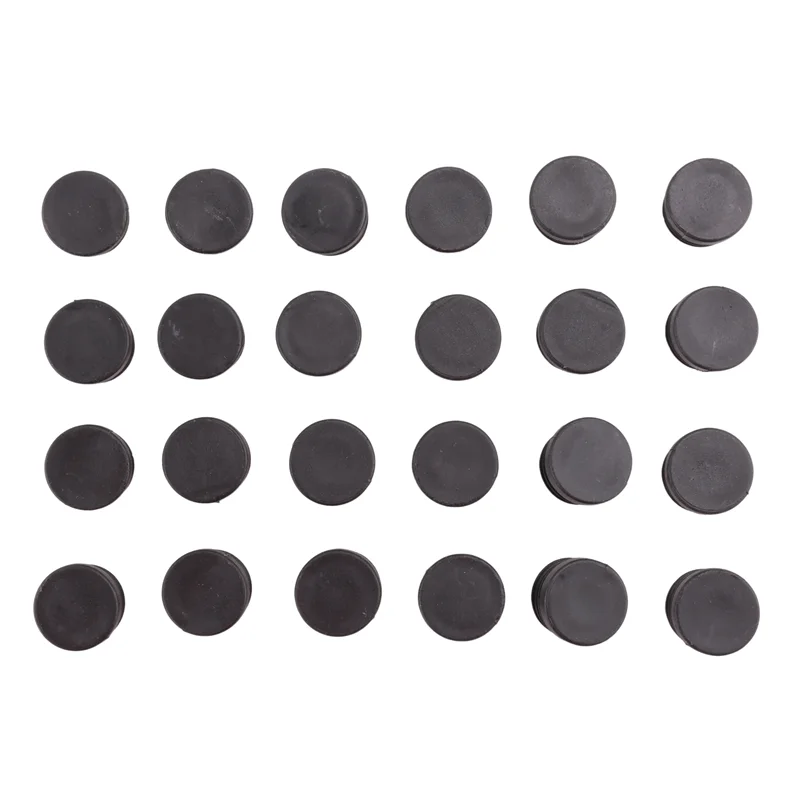 ABXF-24Pack Заглушка для ножек стула и стола диаметром 22 мм, круглая пластиковая крышка, вставленная трубка с резьбой для защиты пола и ударов