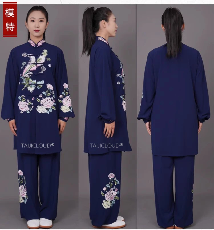 Contemporary Zen Tai Chi Suits | Women's Phoenix & Men's Dragon Kung Fu Uniform - Silk-Linen Baduanjin Practice Wear - Image 6