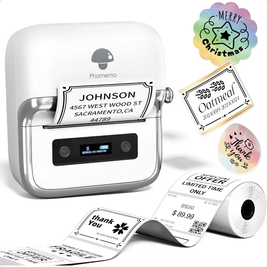 

M250 Label Maker hine with Tape 3 Inch Thermal Label Maker 2025 Upgrade Portable Barcode Printer for Busin Home Logo Label Stic