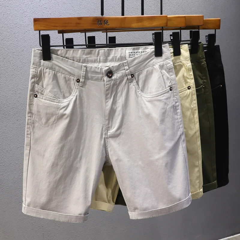 Pantalon cargo en pur coton pour hommes, coupe couvertes, polyvalent, sports de plein air, haute qualité, tendance, décontracté, objectifs, cinquième, été, 2024