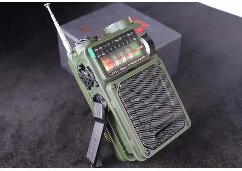 

Rizfly R11 Hand Power Emergency Radio Solar Rechargeable Torch Bluetooth Audio