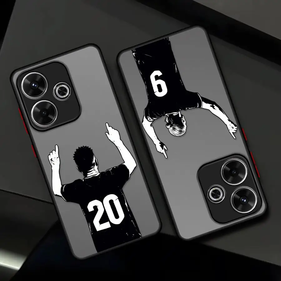 

Football Number Funda Phone Cover Case for Xiaomi Redmi Note 15 13C 11 13 14 Pro Plus 14C A4 12 10 9S