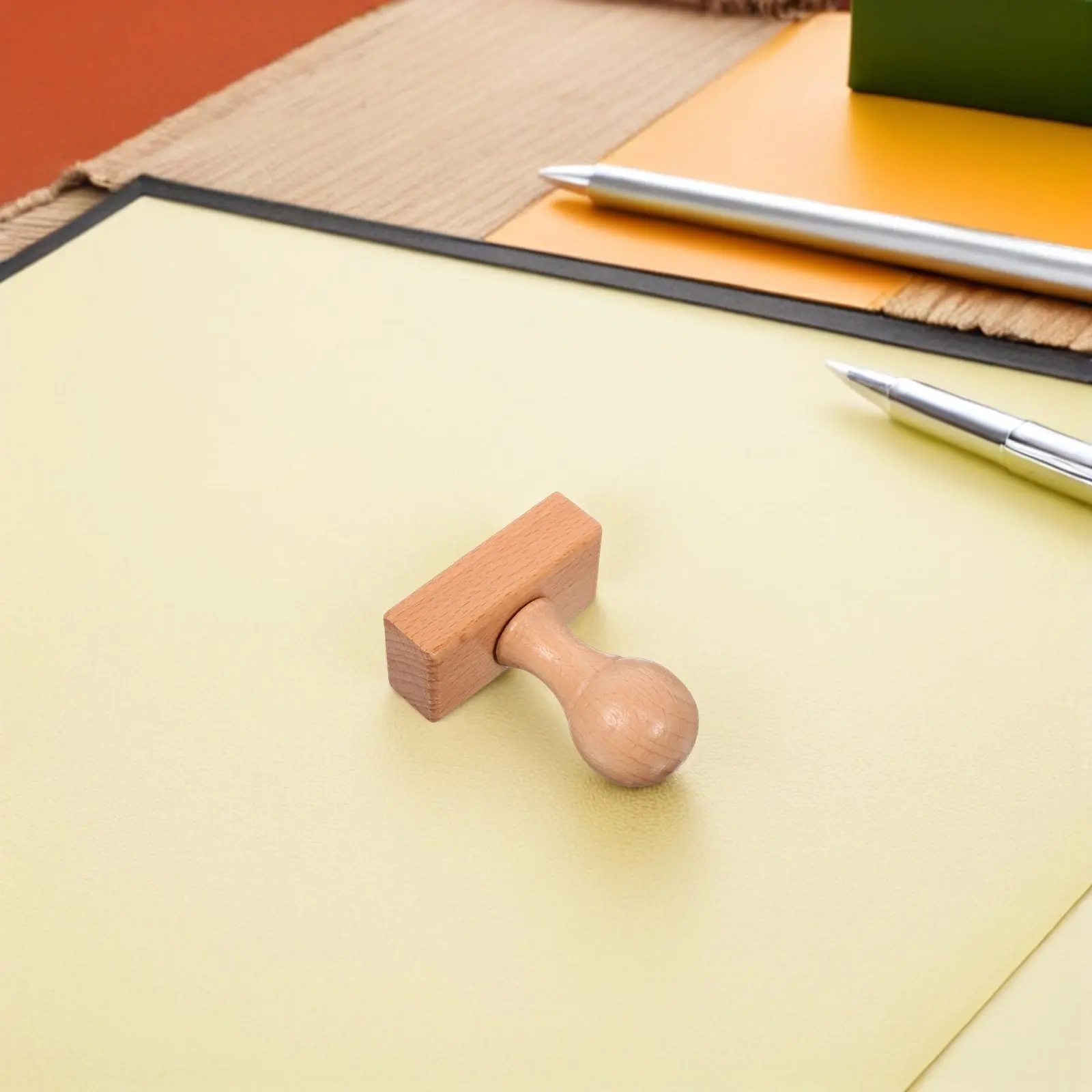 

2 шт. круглых деревянных заготовок для штампов с ручкой для DIY-проектов, скрапбукинга, резьбы по дереву, основы для штампов из бука для открыток