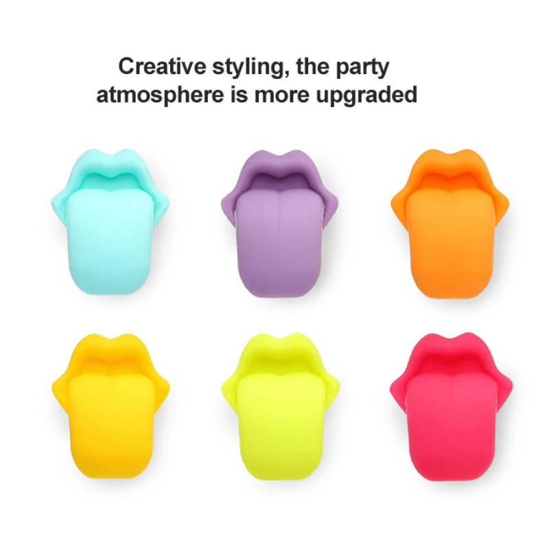 Фонарики для очков, силиконовые маркеры в форме языка