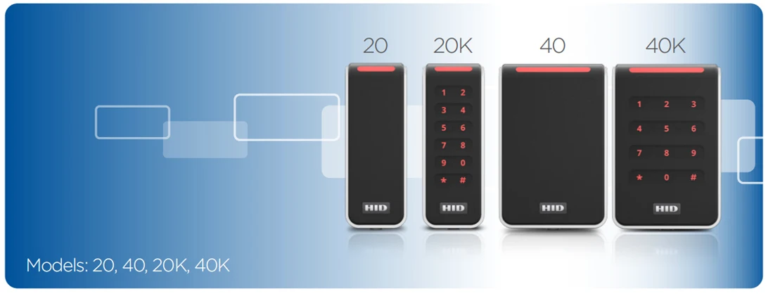 Signo 20، 20K، 40، 40K 13.56 MHz NFC & 125 كيلو هرتز قارئات لوحة المفاتيح بدون تلامس وقارئ بطاقات التحكم في الوصول 20TKS-T0-000000 #6