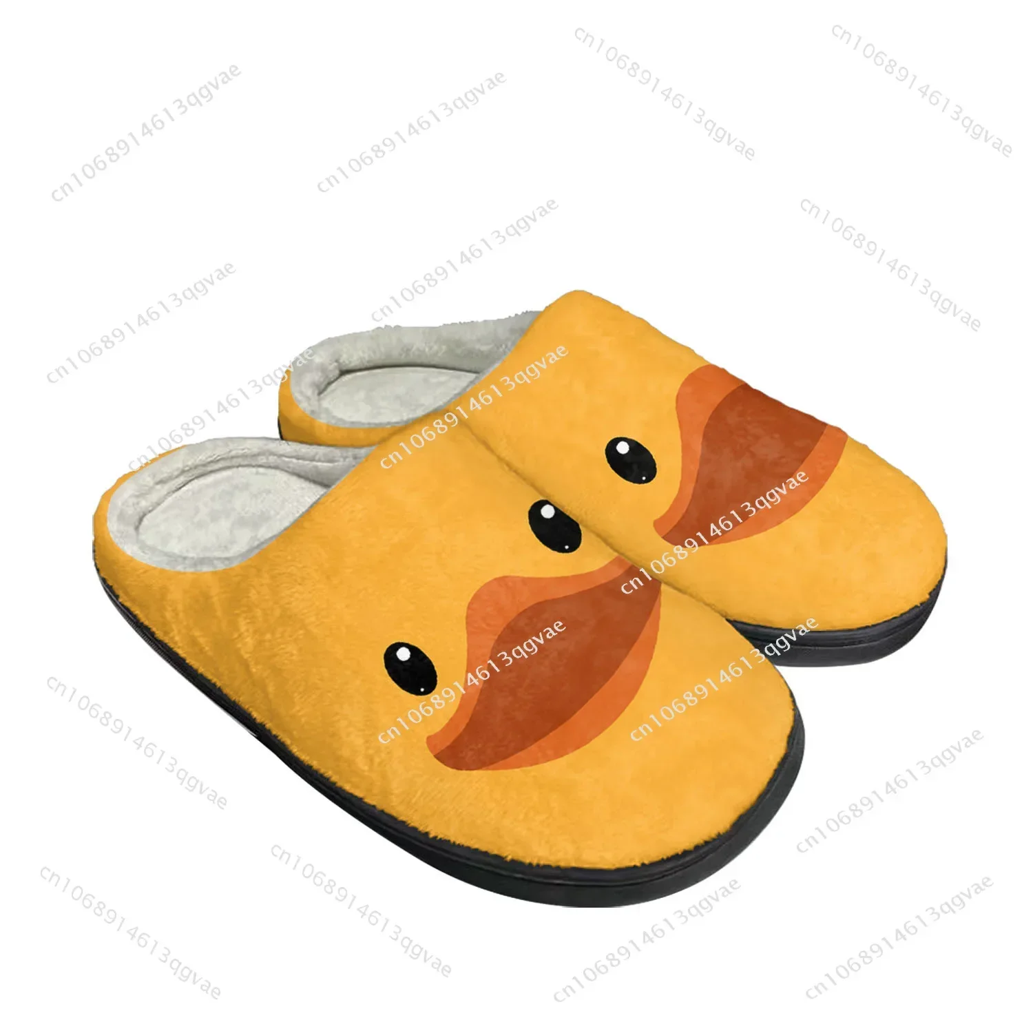 

Yellow Duck Printed Home Cotton Slippers High Quality Mens Womens Plush Bedroom Casual Keep Warm Shoe Customized Thermal Slipper