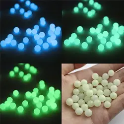 100Pcs/lot OD 4mm Blue/Green/BLue Green Luminous Quartz Ball