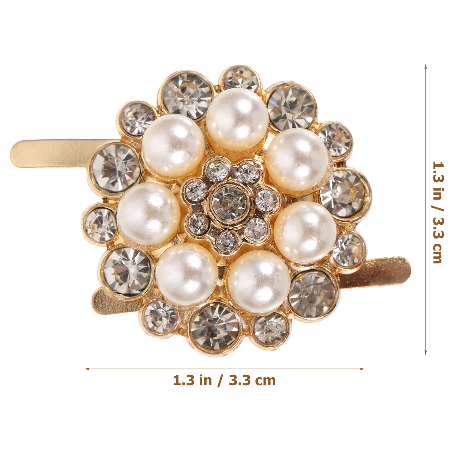 Flower Shape Shoe Clips Pearl Rhinestone Decor For Wedding Bridal Shoes High Heels Decoration Accessories Shoe Clips