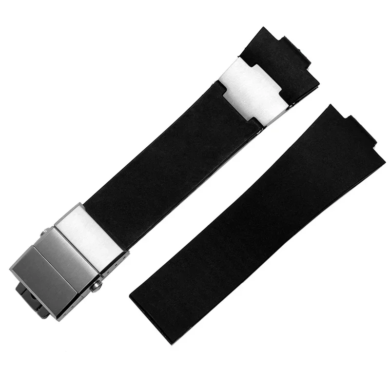 Silicone Watch Strap for Athens Observation Navigation 1183 Men\'s Women\'s Waterproof Ulysse Nardin Rubber Watch Band 25mm