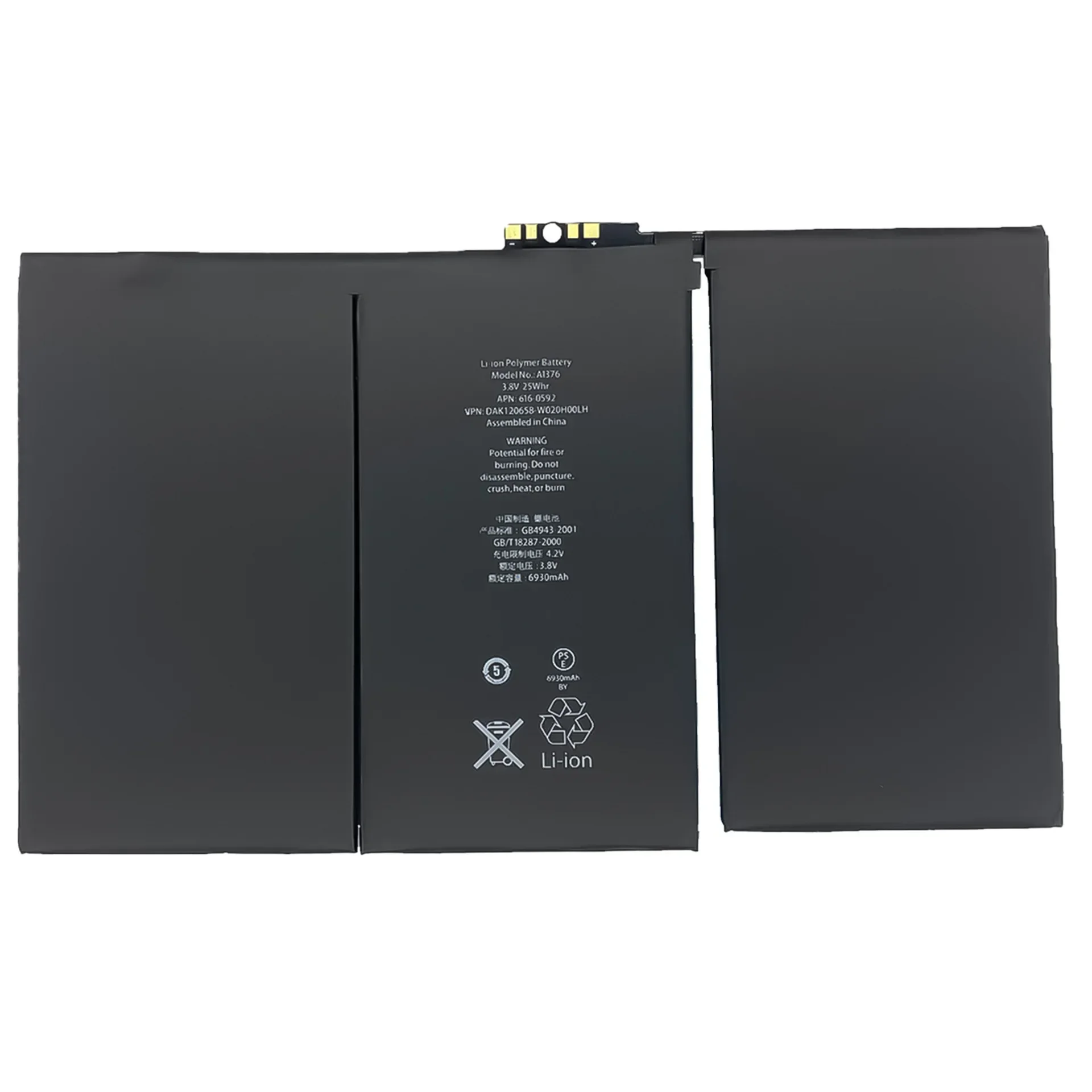 EOENKK A1376 Battery For APPLE iPad 2 A1395 A1396 A1397 A1316 Repair Part Original Capacity Tablet Pad Batteries Bateria