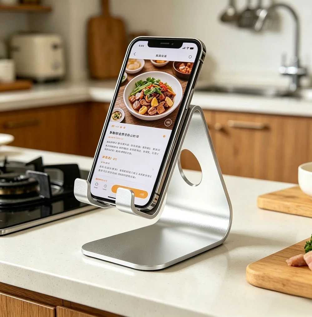 

Metal all aluminum alloy integrated mobile phone holder, live streaming and drama watching tablet, lazy for iPad desktop