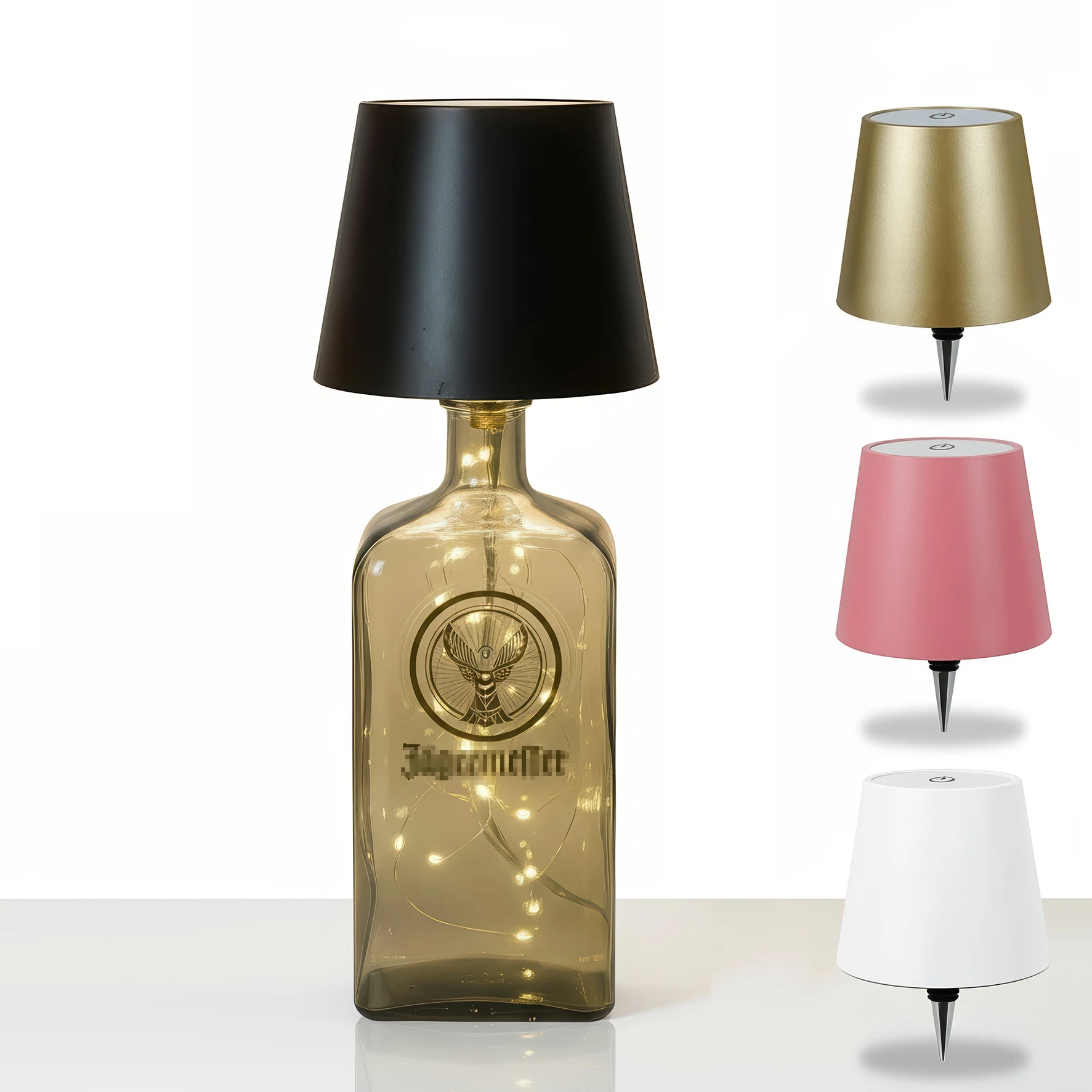 

Светодиодный ночник с перезаряжаемой USB-бутылкой — 4-цветный окружающий свет для спальни, дома, вечеринки, кафе, бара, идеи подарков