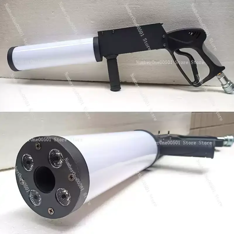 

Светодиодный пистолет для создания колонн из углекислого газа (CO2), ручной атмосферный пистолет, пистолет для сухого льда, дымовой пистолет для диджеев, реквизит для ночных клубов, баров и сцен