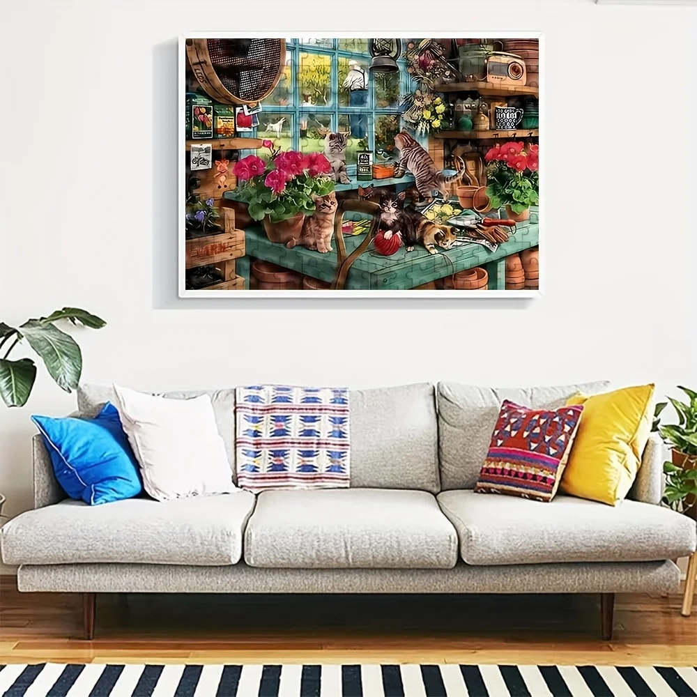 500/1000 stuks volwassen puzzel, hoogwaardig ontspannend familiespel, perfect voor verjaardagen, Kerstmis, Halloween en geschenken, beste keuze