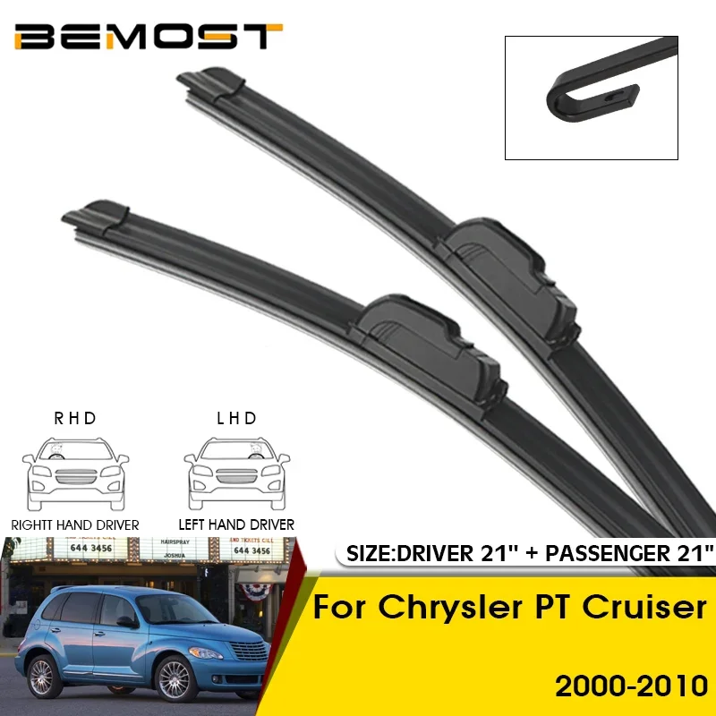 

Car Wiper Blades For Chrysler PT Cruiser 2000-2010 Windshield Windscreen Front Window Blades 21"+21" Car Accessories