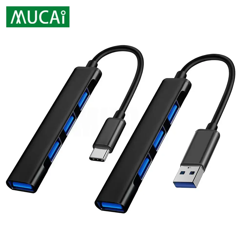 Type C Usb C Hub 3.0 3.1 4 Port Multi Splitter Adapter Otg Voor Lenovo Huawei Xiaomi Macbook Pro 15 air Pro Accessoires Usb Hub