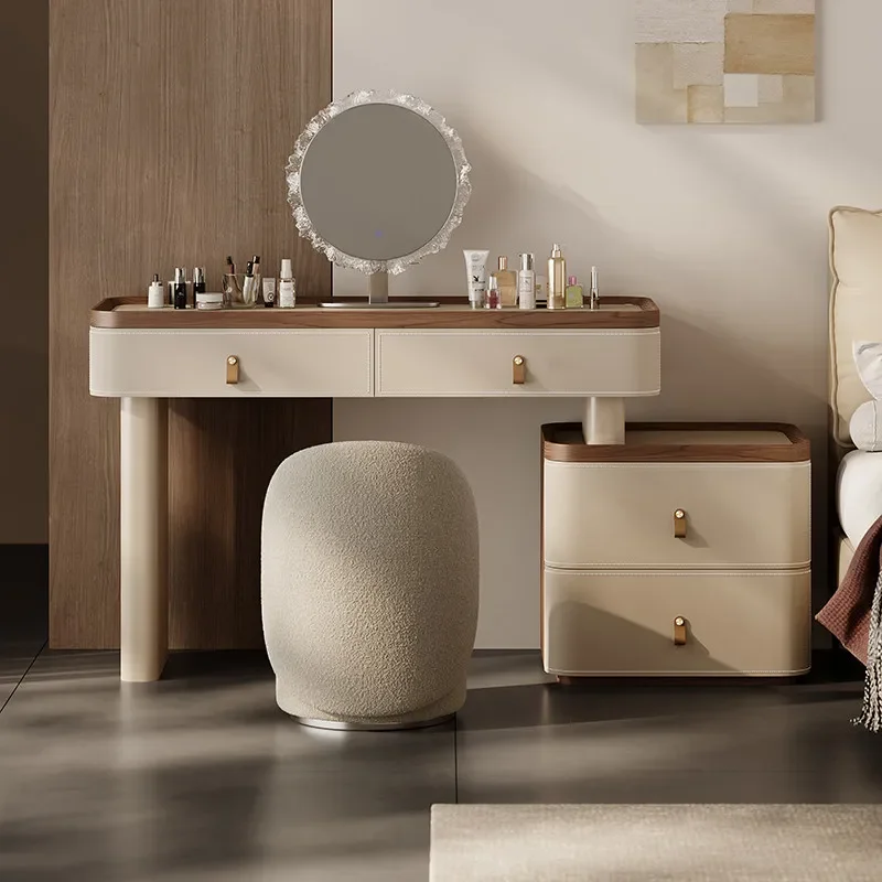 #Makeup Vanity Tocador Maquillaje Furniture Modern Luxury Illuminated MakeupDressing Table High End Elegant Dressers For Bedroom