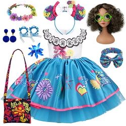 Girls Princess Dress Kids Cosplay Mirabel Charm Toddler Costume Carnival Halloween Birthday Party Frock Christmas Fancy Clothing