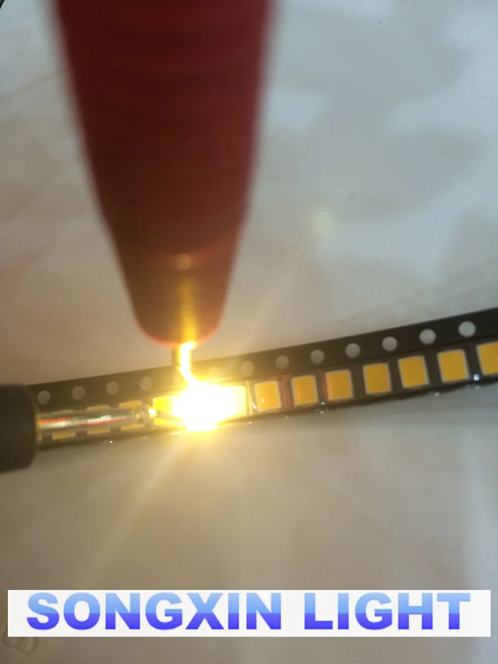 100pcs 0.2W SMD 2835 LED Lamp Bead 20-25lm White/Warm White SMD LED Beads LED Chip DC3.0-3.6V for All Kinds of LED Light