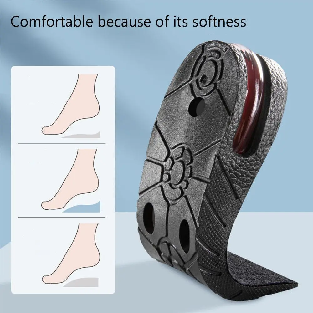 Men Unisex Shock Absorption Height Increase Insoles Half Insoles Heel Insert Elevator Shoes Cushion