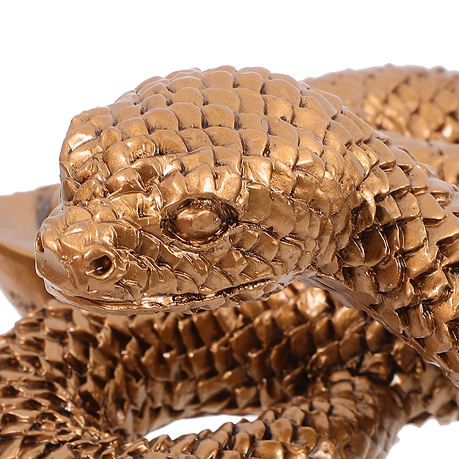 

Small Resin Statue Desktop Snake Shaped Decor Zodiac Decoration Desktop Decor For Indoor Tabletop Cabinet Display Garden