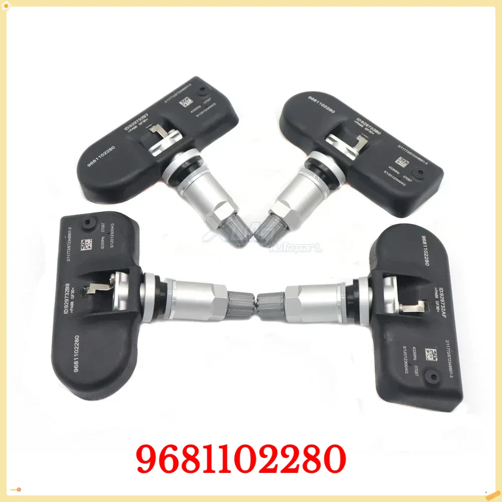 1/4pc Tire Pressure Sensor Monitor System TPMS For Peugeot 207 307 407 508 607 For Lancia Phedra For Citroen C4 C5 C6 9681102280