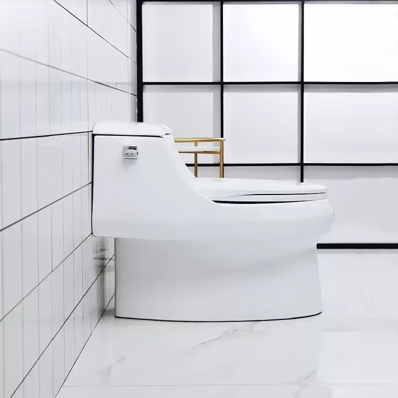 Large Impulse Ceramic Toilet Five Stage Cyclone Water Saving Silent Large Pipe Household Bathroom Project Wholesale